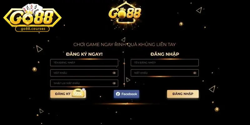 Sau khi đã đăng ký hãy tiến hành đăng nhập Go8 trên web